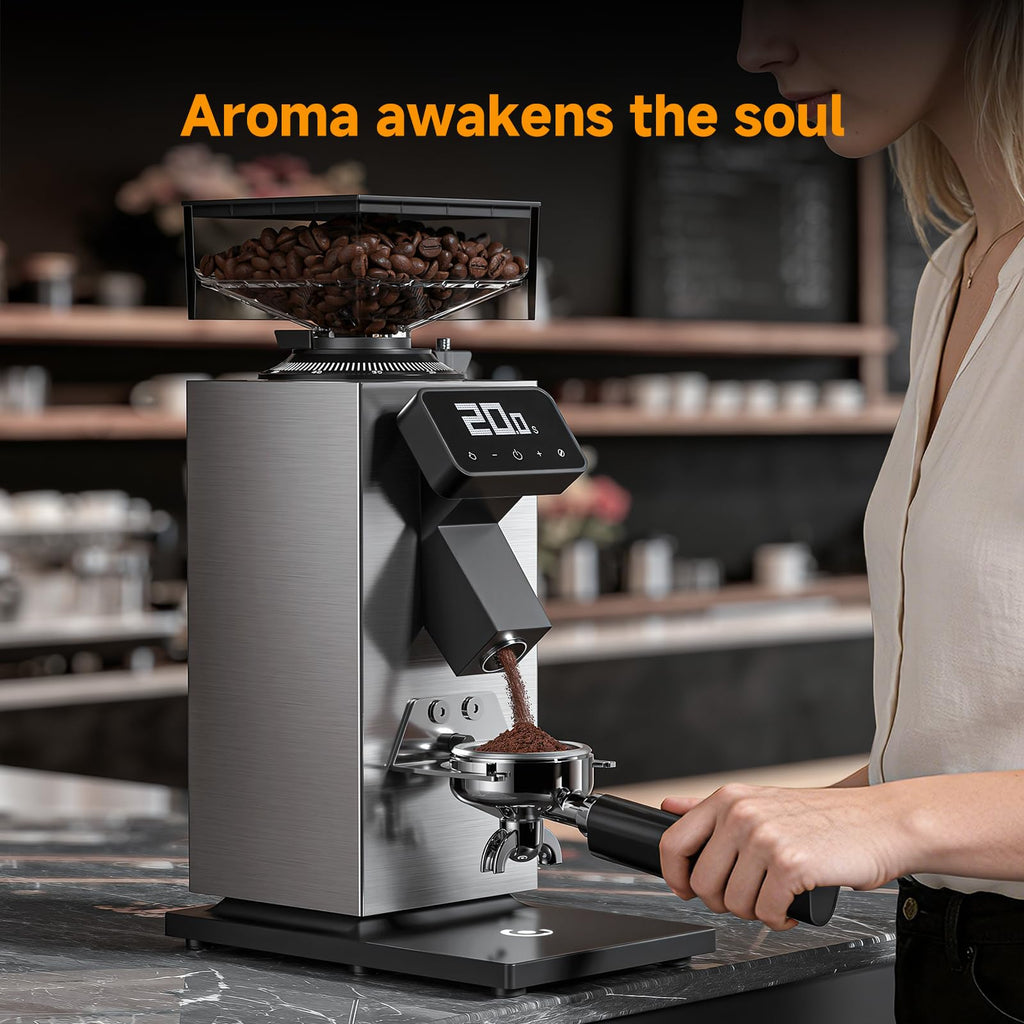 Commercial Flat Burr Espresso Bean Grinder I7607
