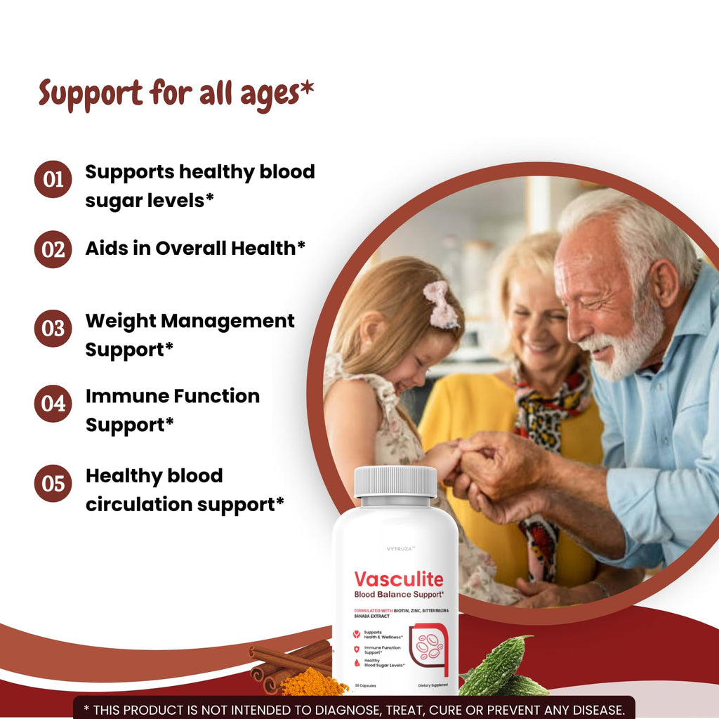 60 Capsules Blood Flow Support Supplement U7595