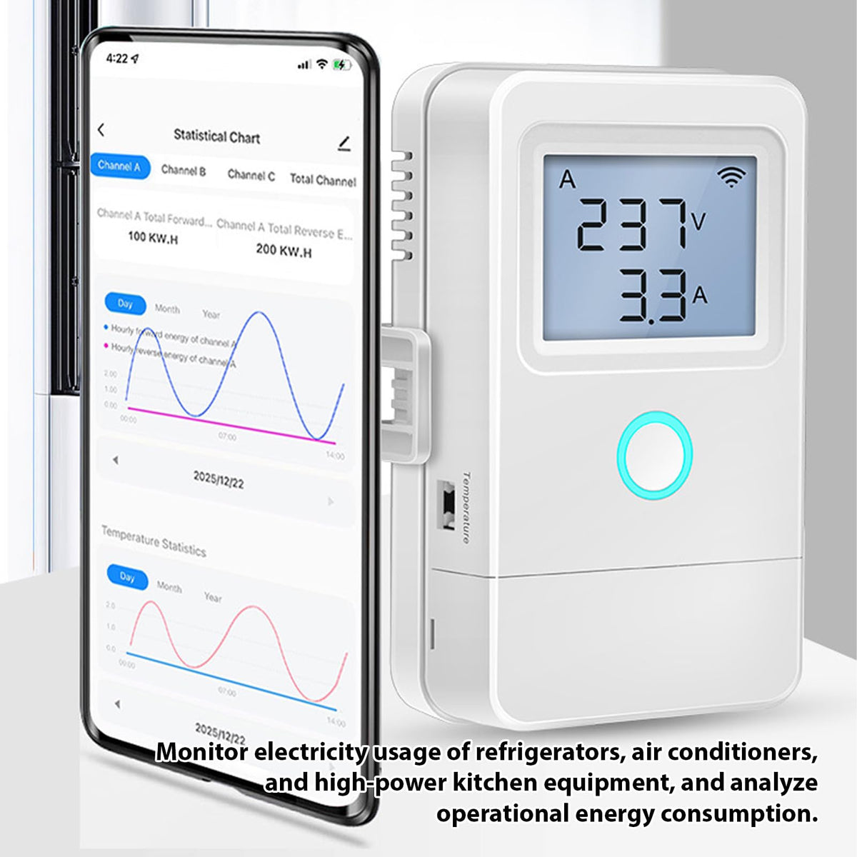 Smart Energy Monitor with 16A Circuit Breaker W39675