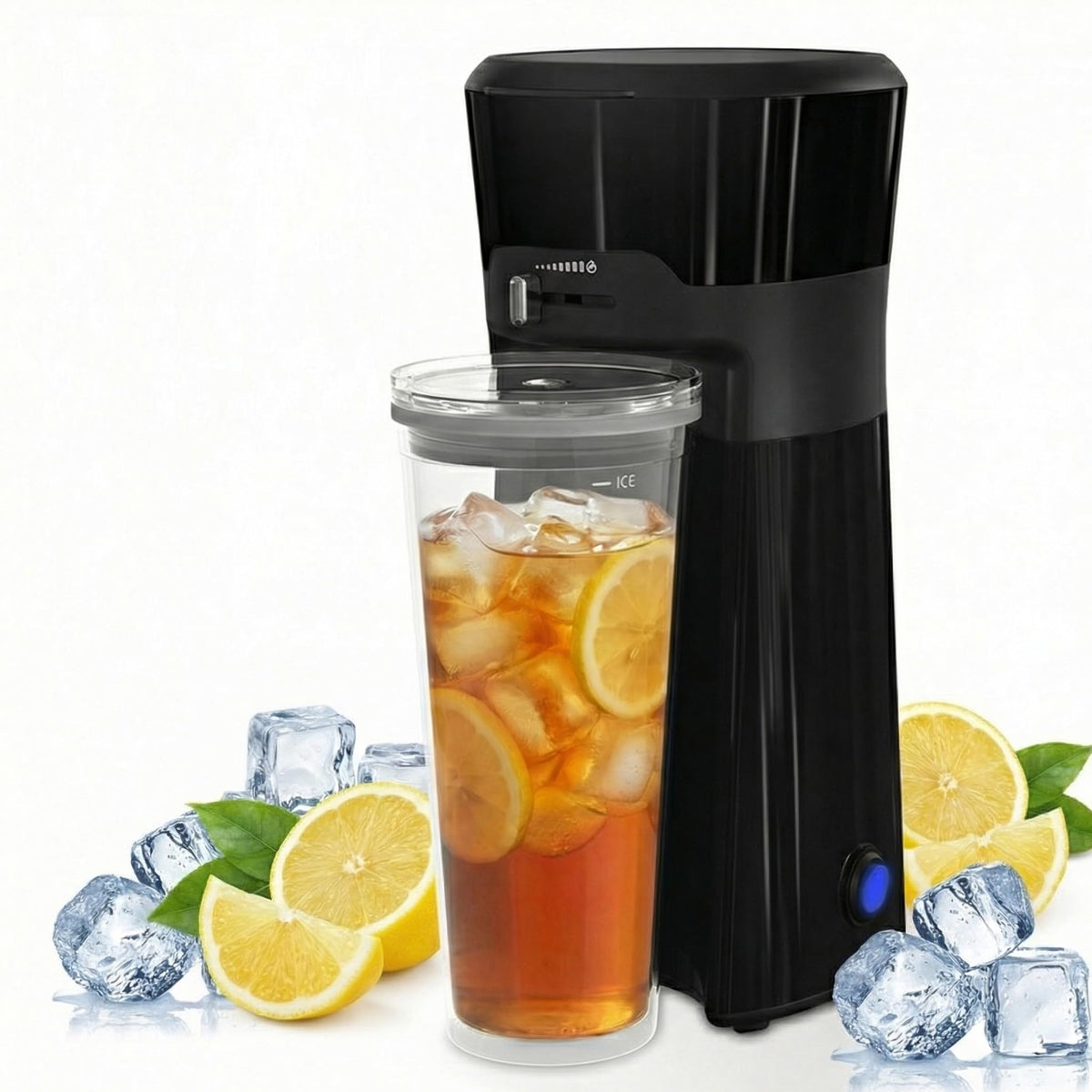 Cold Brew Coffee Maker with Reusable Filter and Insulated Pitcher, 20 Oz Black L293