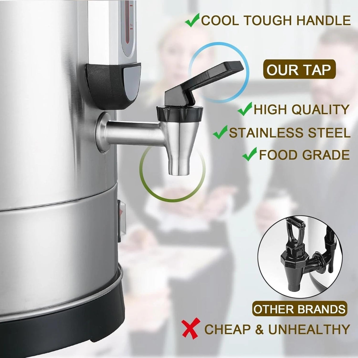 24L Stainless Steel Electric Coffee Urn T137