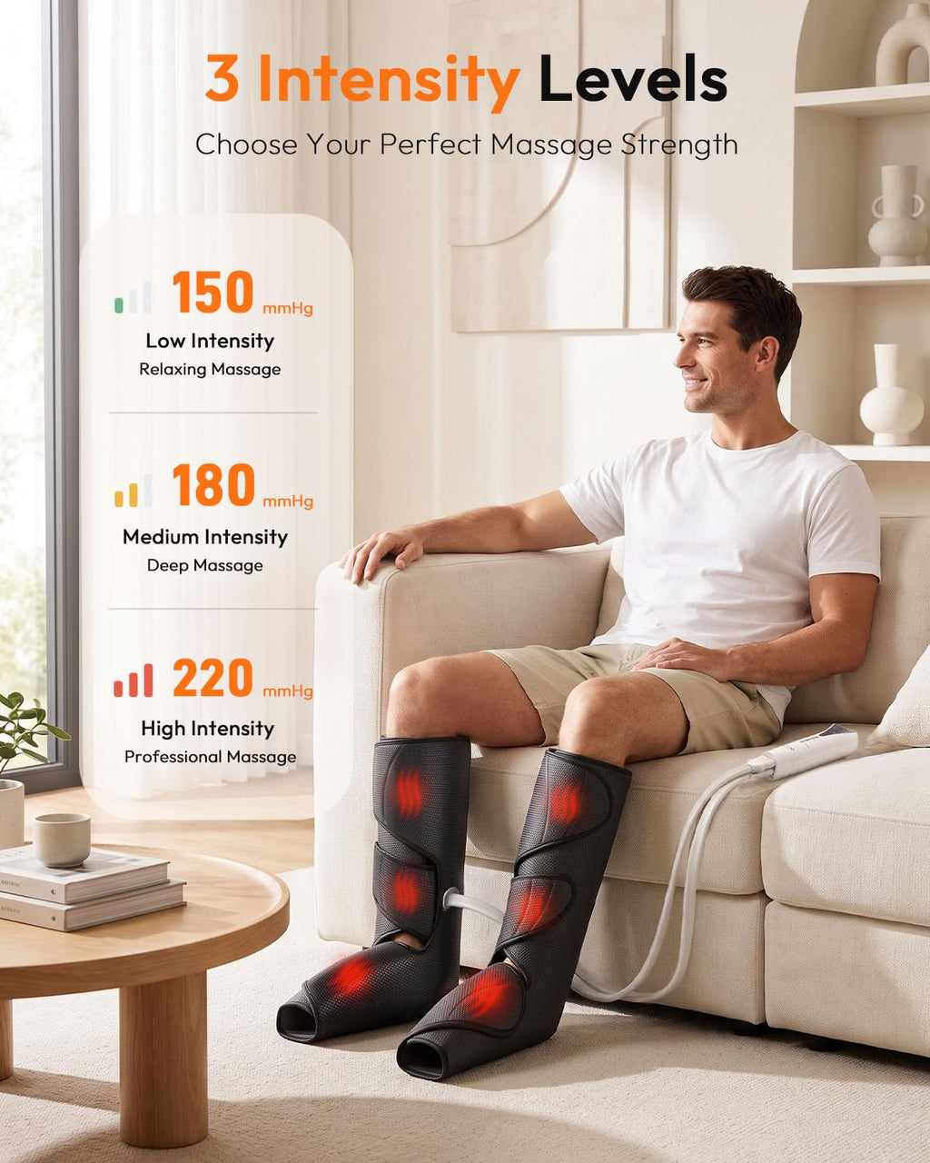 Air Compression Leg Massager with Heat F911466