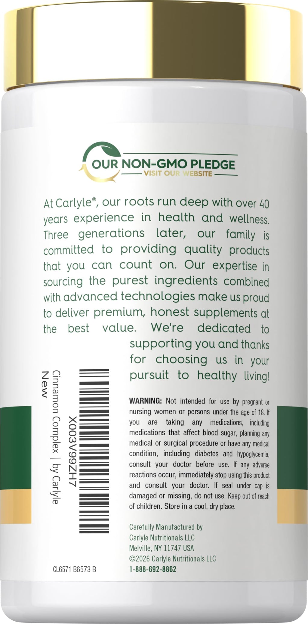 Cinnamon Complex with Gymnema and Mulberry 150 Capsules J8780