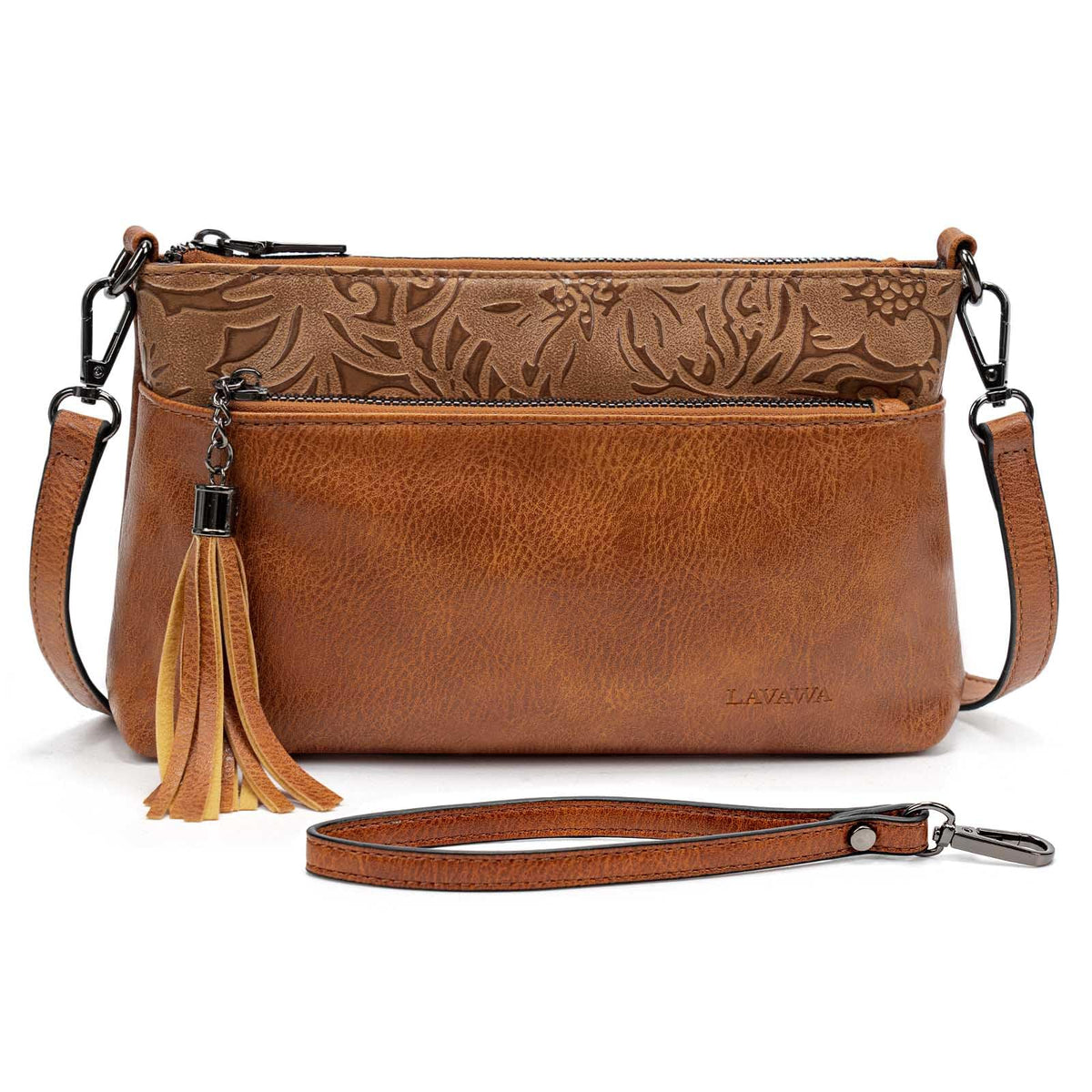 Turquoise Concho Embossed Crossbody Handbag T9216