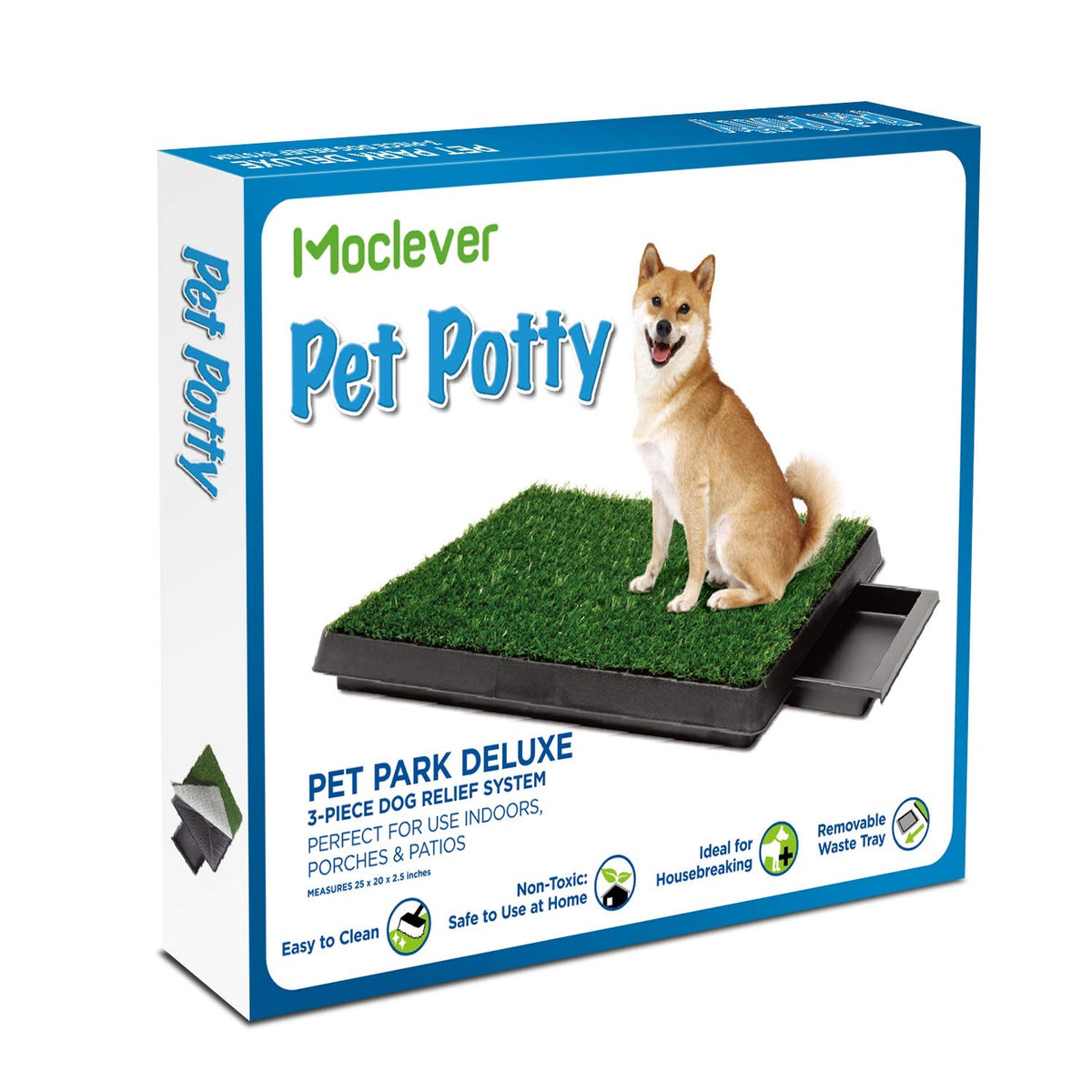 25"x20" Dog Grass Pee Pad with Tray L67043