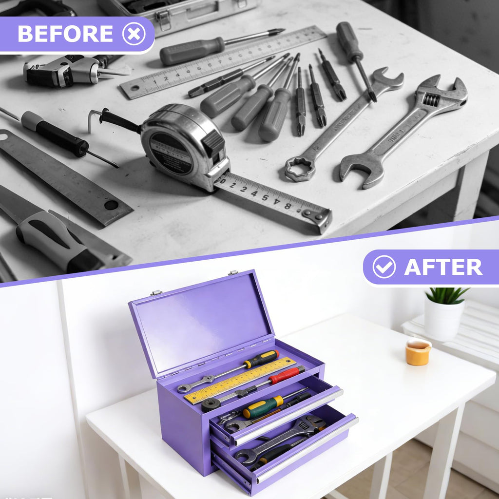 Mini Steel Tool Box with Drawers Q224229