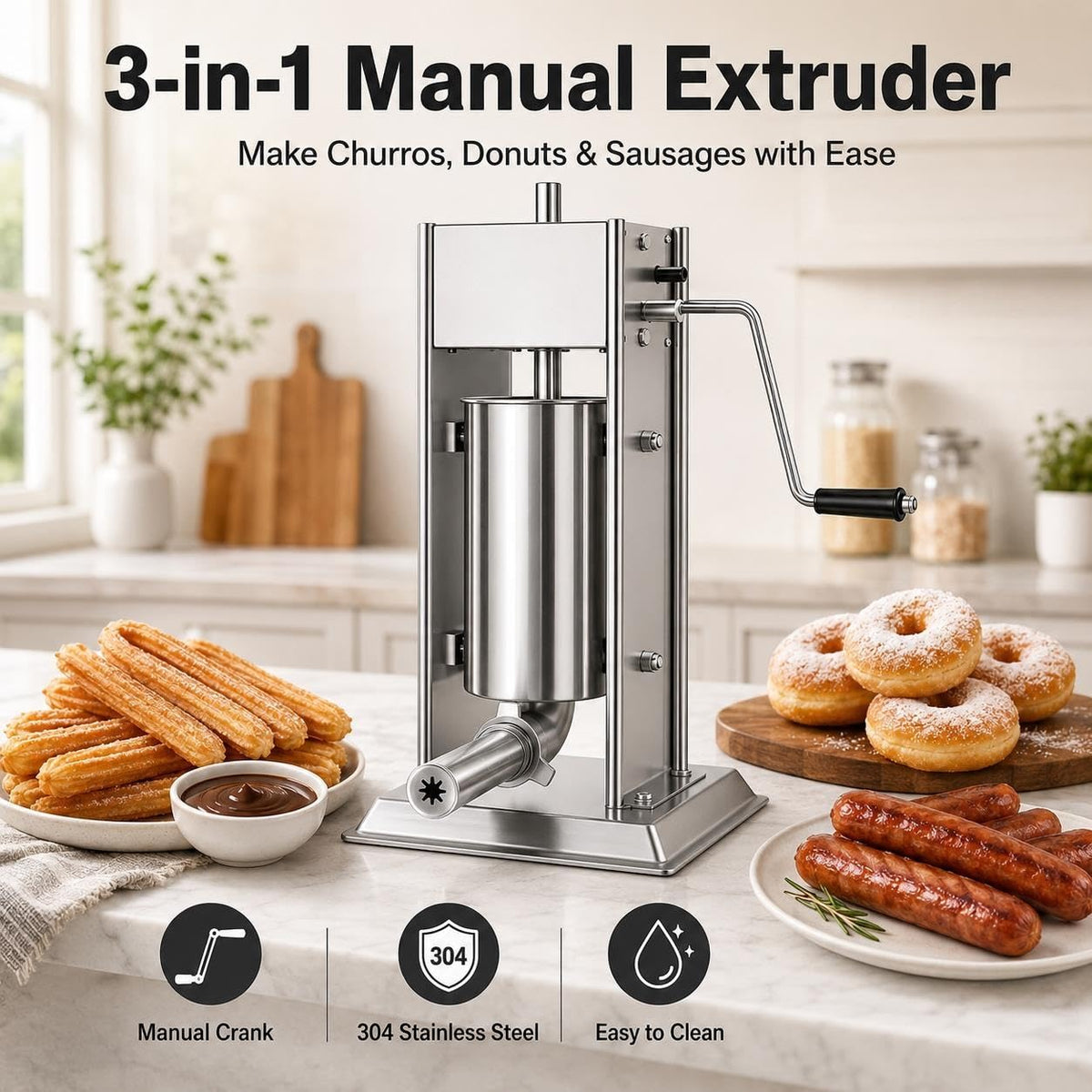 Vertical Meat Filler, Sausage Stuffer & Churro Maker A272080