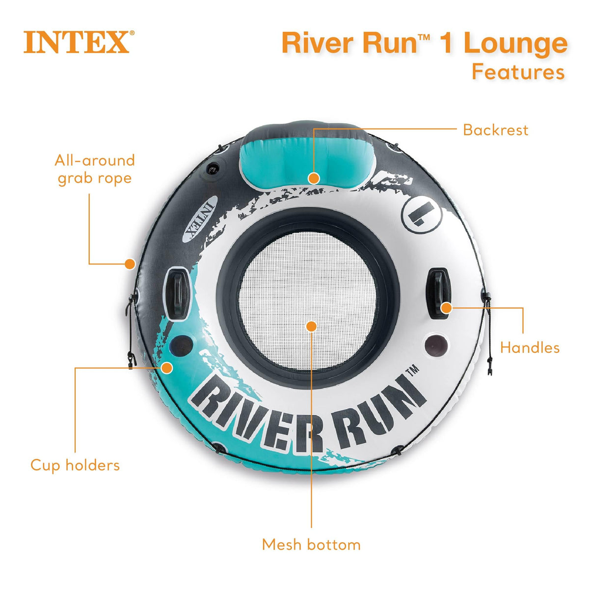53" Inflatable Floating Water Tube Y1447