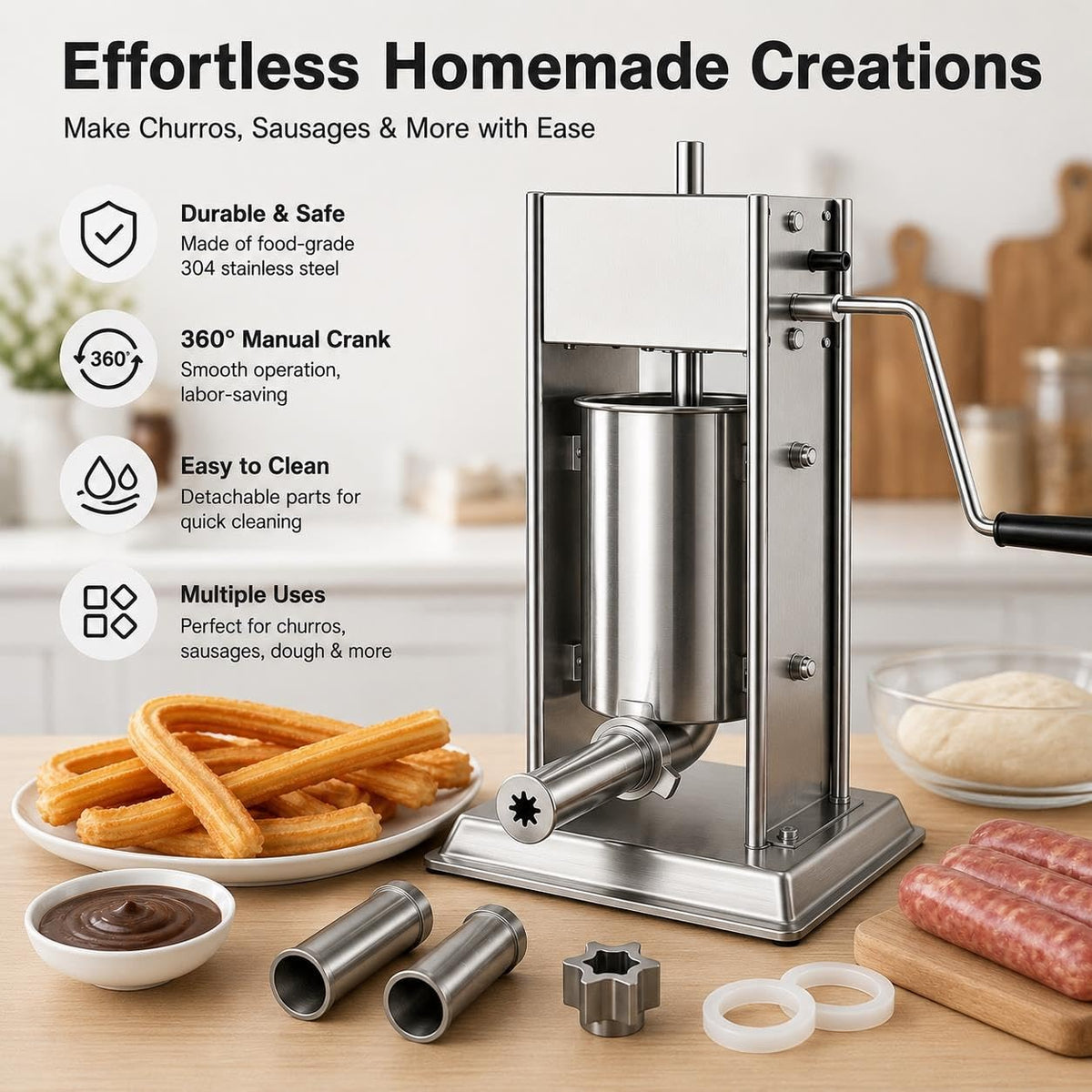 Vertical Meat Filler, Sausage Stuffer & Churro Maker A272080