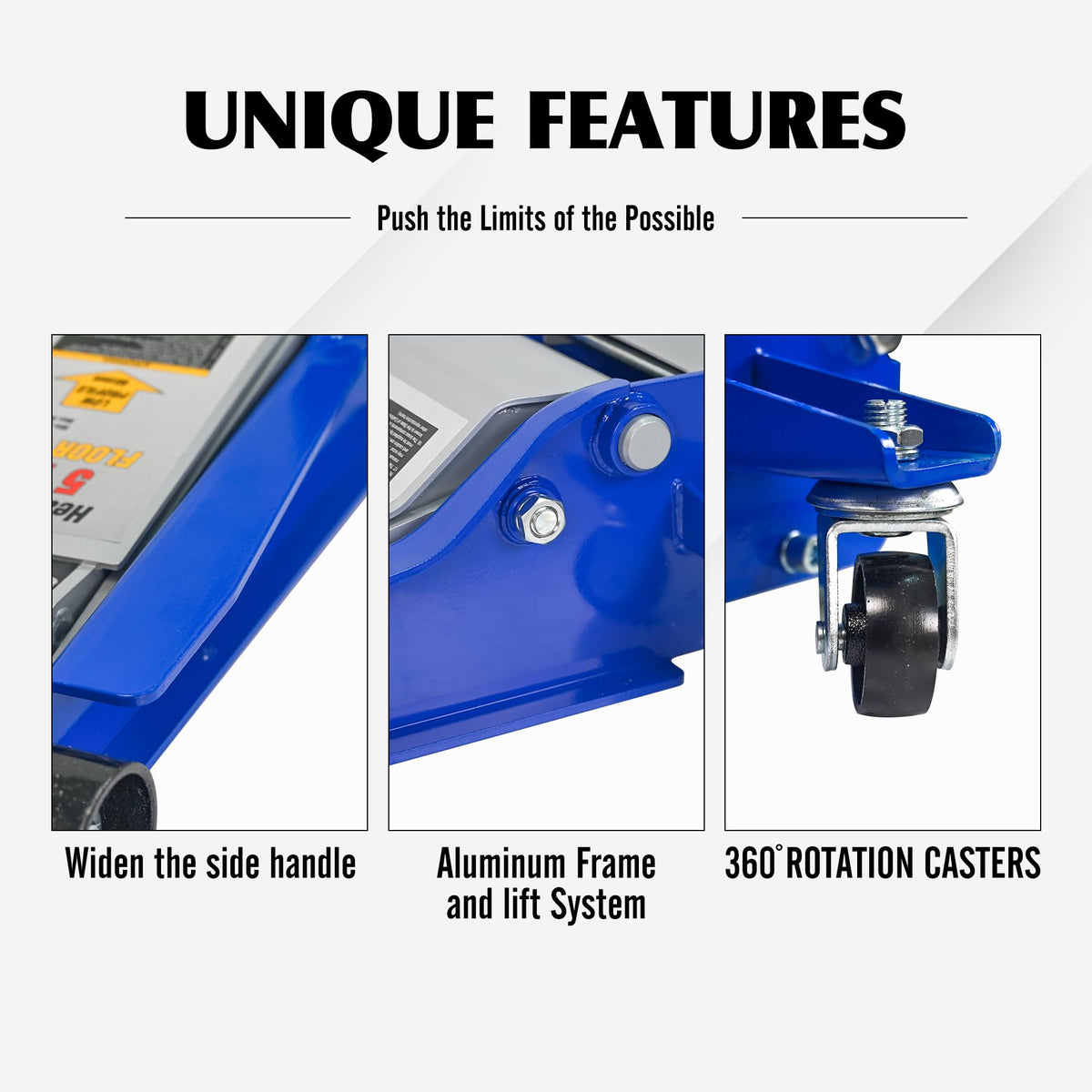 5Ton Low Profile Dual Piston Hydraulic Floor Jack F36754