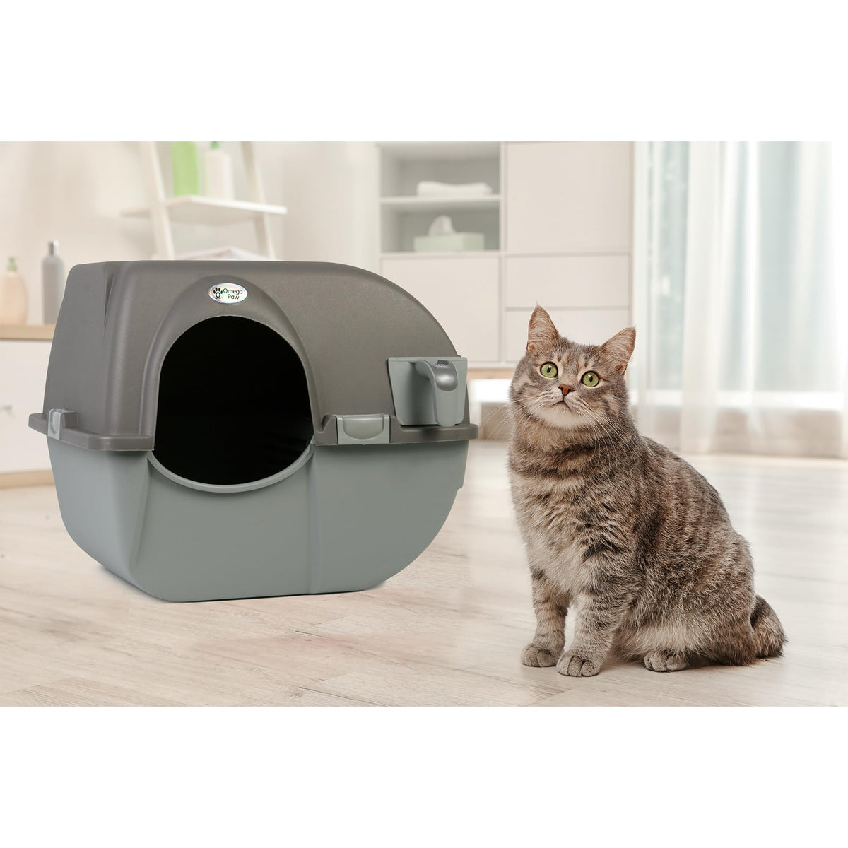 Self Cleaning Litter Box Regular Size Grey Z3992