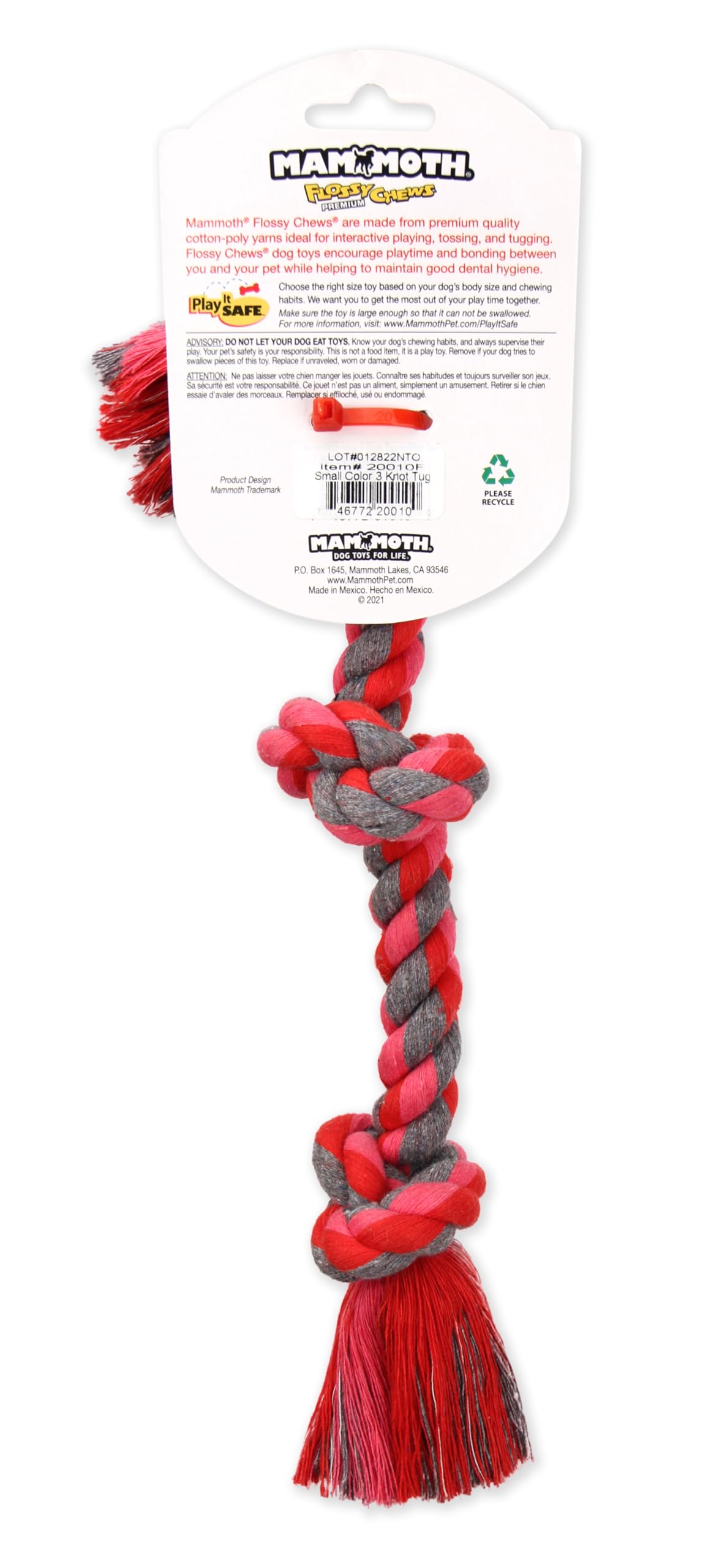 Cotton-Poly Rope Tug Dog Chew Toy X7122