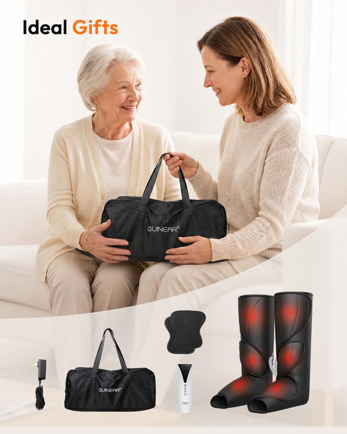 Air Compression Leg Massager with Heat F911466