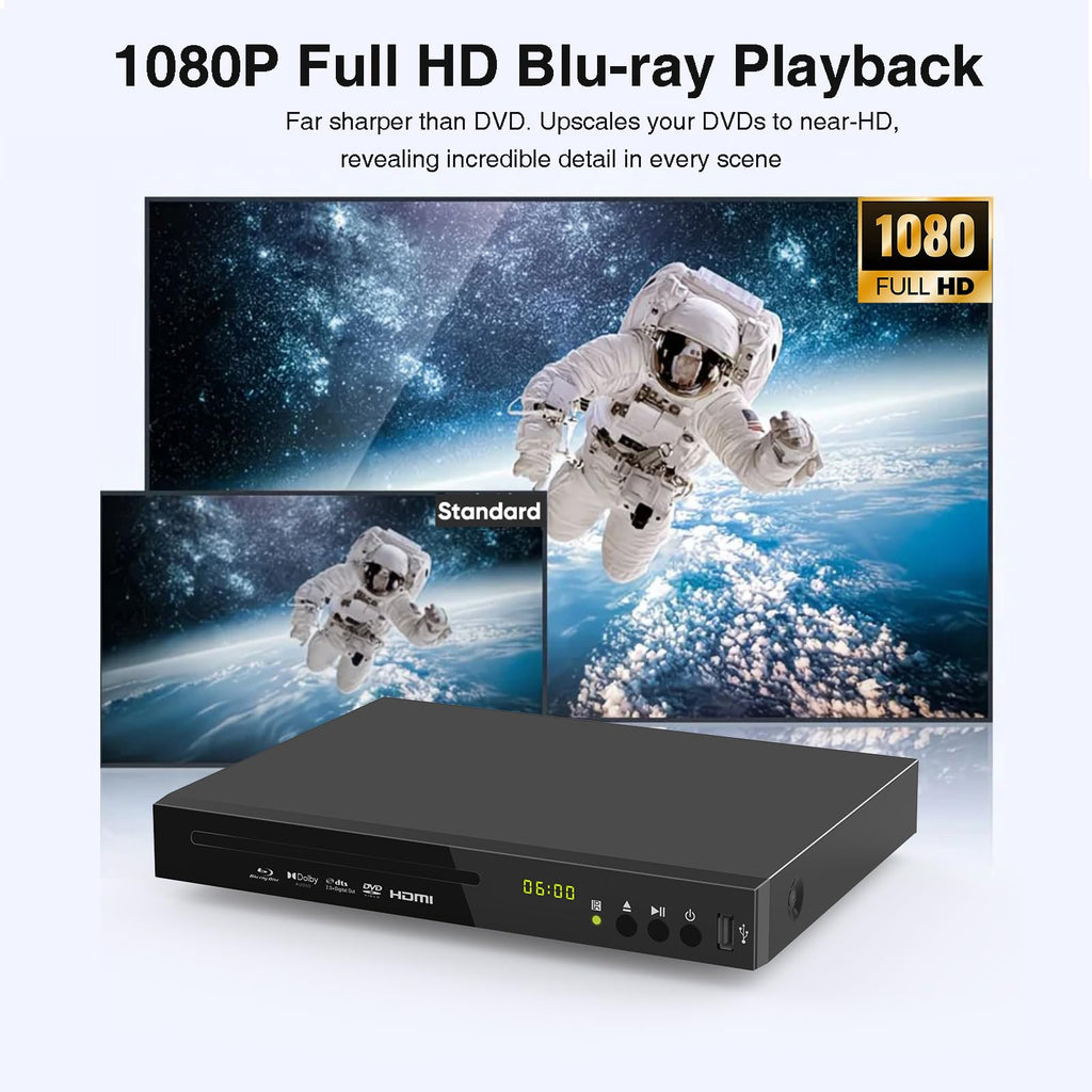 Full HD 1080p Blu-ray DVD Player with Dolby Digital H215