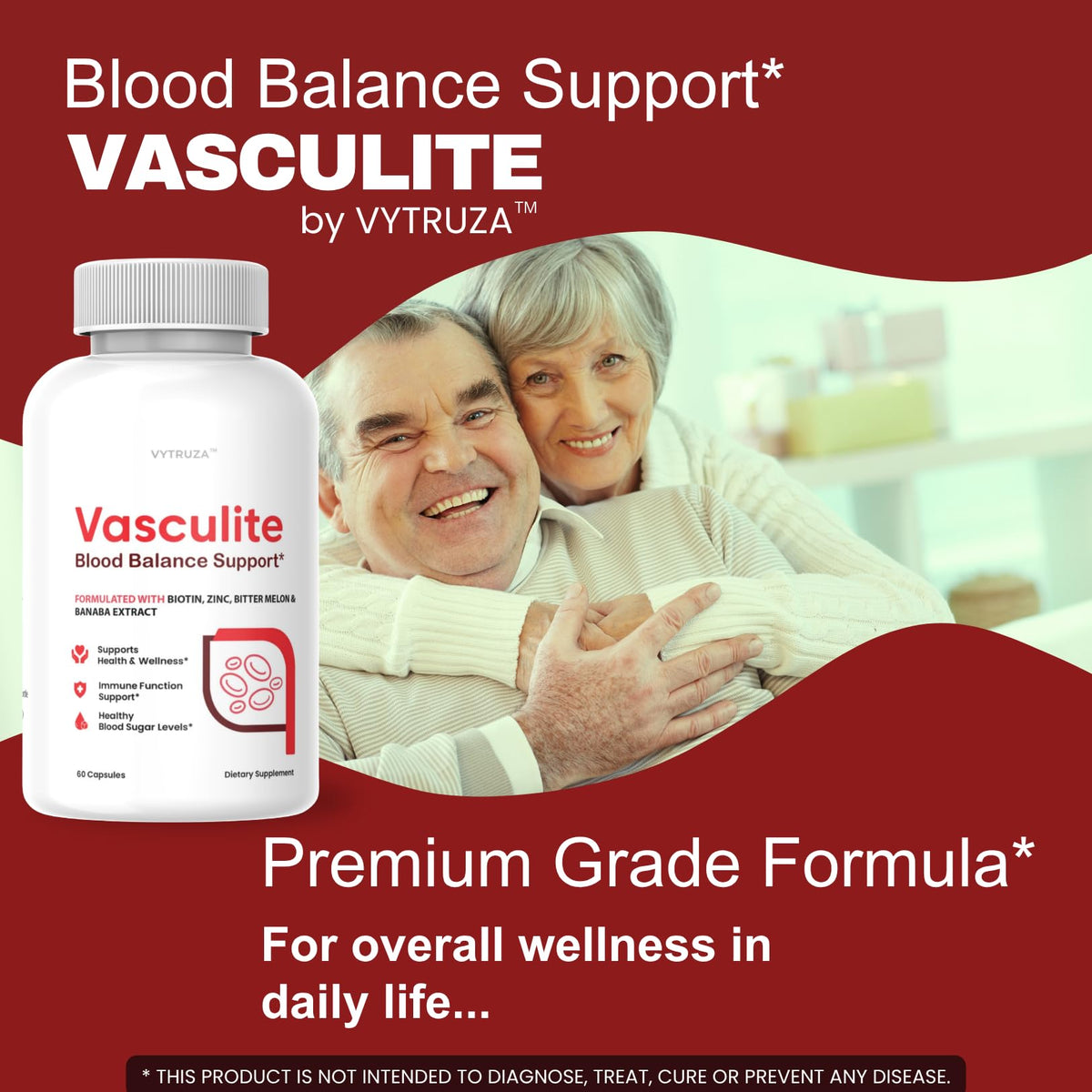 60 Capsules Blood Flow Support Supplement U7595