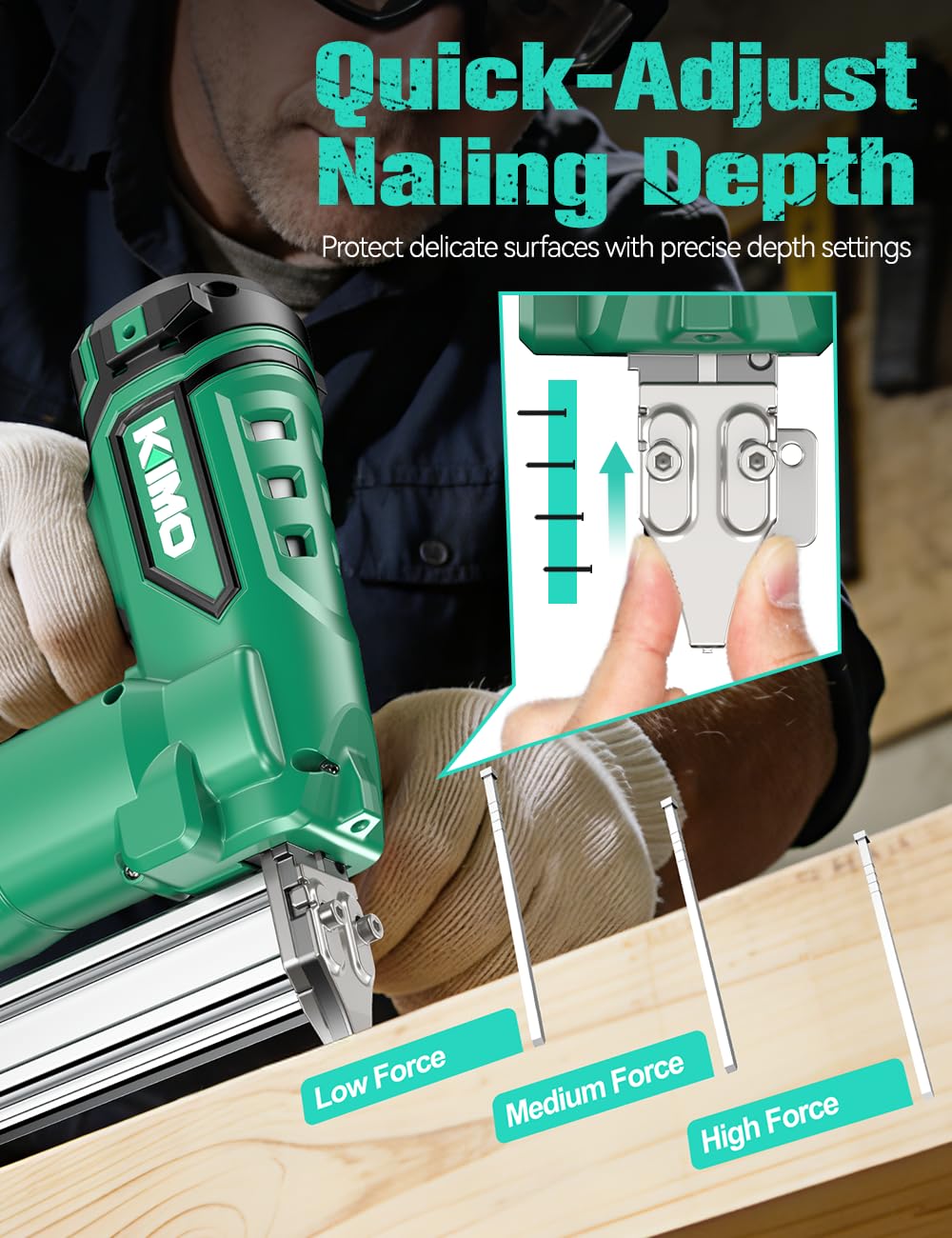 Cordless Brad Nailer 18 GA with 5000pcs Nails E734