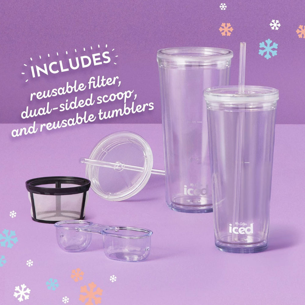 3-in-1 Single-Serve Iced and Hot Coffee/Tea Maker with Blender, Black V584645