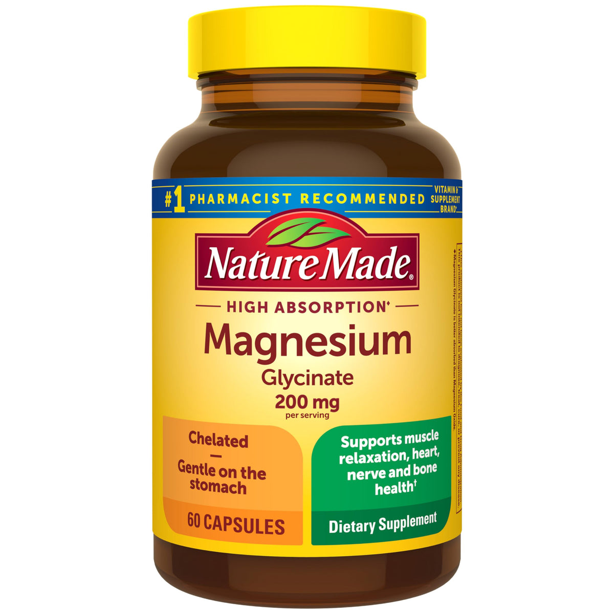 Magnesium Glycinate 200 mg 60 Capsules L303365