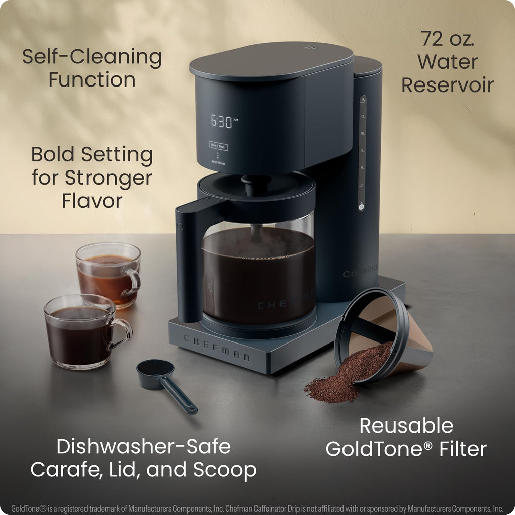 14-Cup Programmable Drip Coffee Maker with Glass Carafe K468
