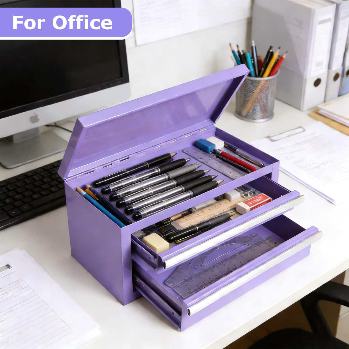 Mini Steel Tool Box with Drawers Q224229