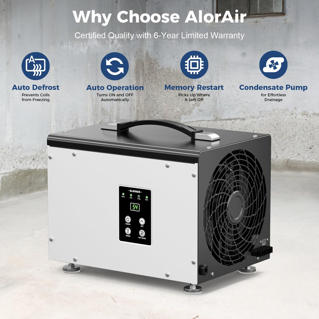 70 Pints Crawlspace Dehumidifier with Pump U19627