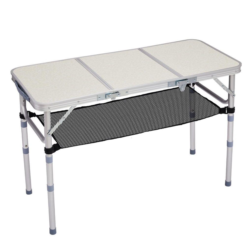 3ft Adjustable Height Aluminum Folding Camping Table X979