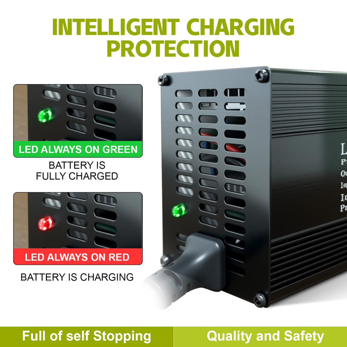 14.6V 20A LiFePO4 Battery Charger with Anderson Connector D7033