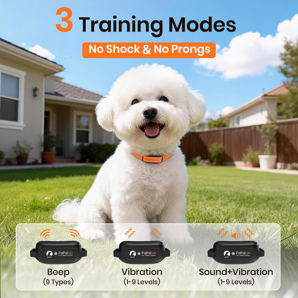 Vibration Collar with Controller for 2 Dogs, 3300ft Waterproof E703