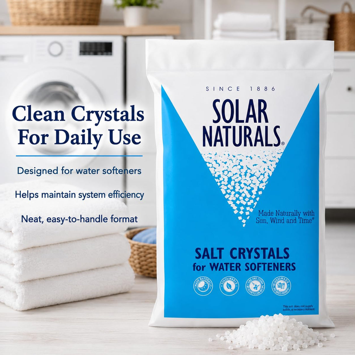 Natural Salt Crystals 40lb 4-Pack K3008