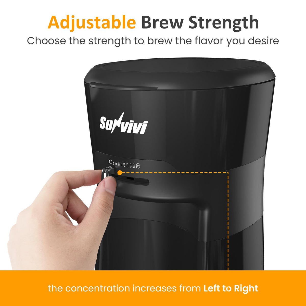 Cold Brew Coffee Maker with Reusable Filter and Insulated Pitcher, 20 Oz Black L293
