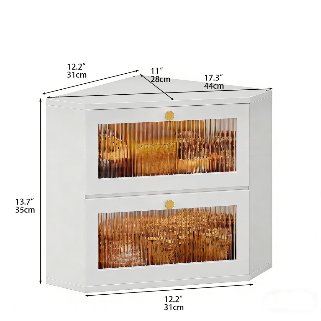 Bamboo Bread Box with Transparent Door L180972
