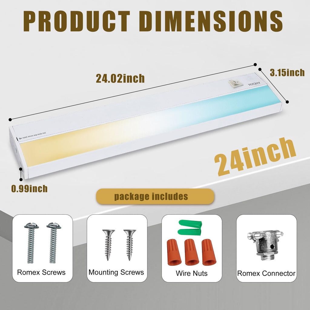 24in 18W LED Under Cabinet Lighting B3278