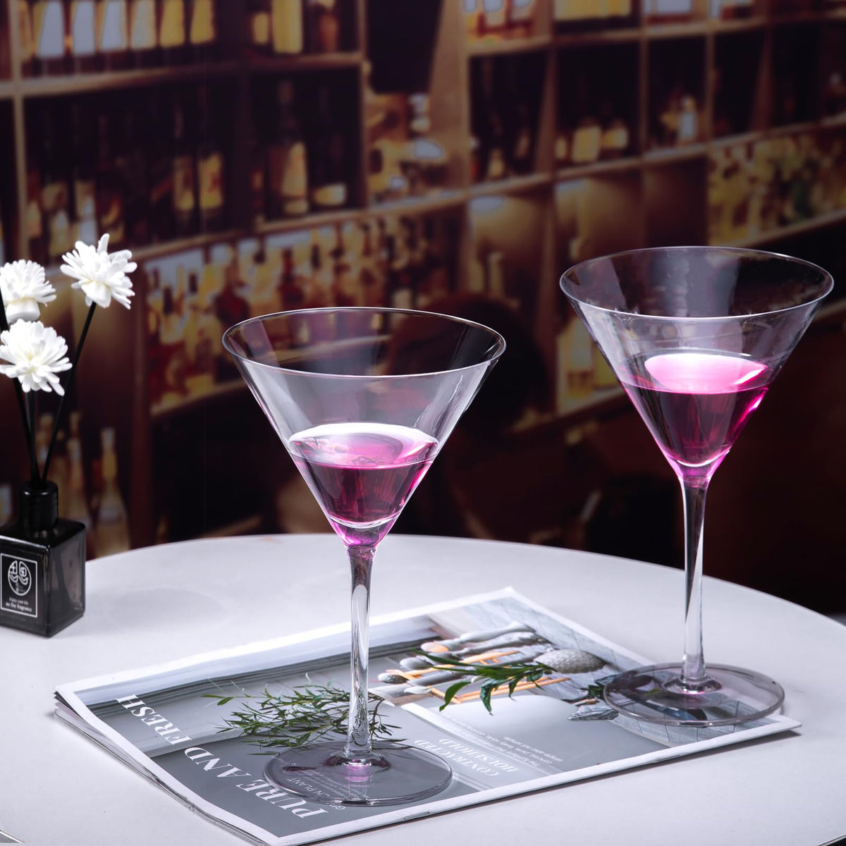 Martini Glasses Set of 4 Hand Blown 9.5oz C940489