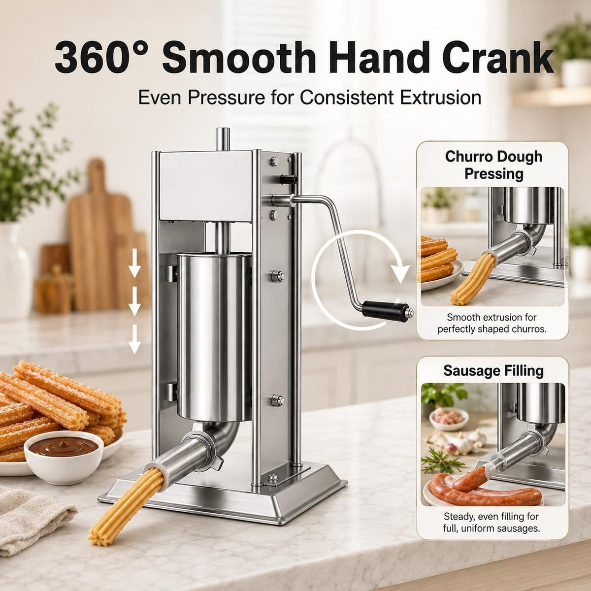 Vertical Meat Filler, Sausage Stuffer & Churro Maker A272080