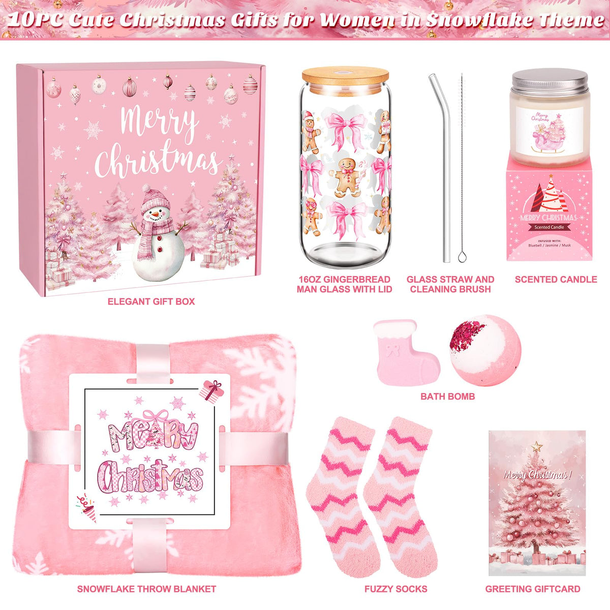 Pink Christmas Gift Set C6168