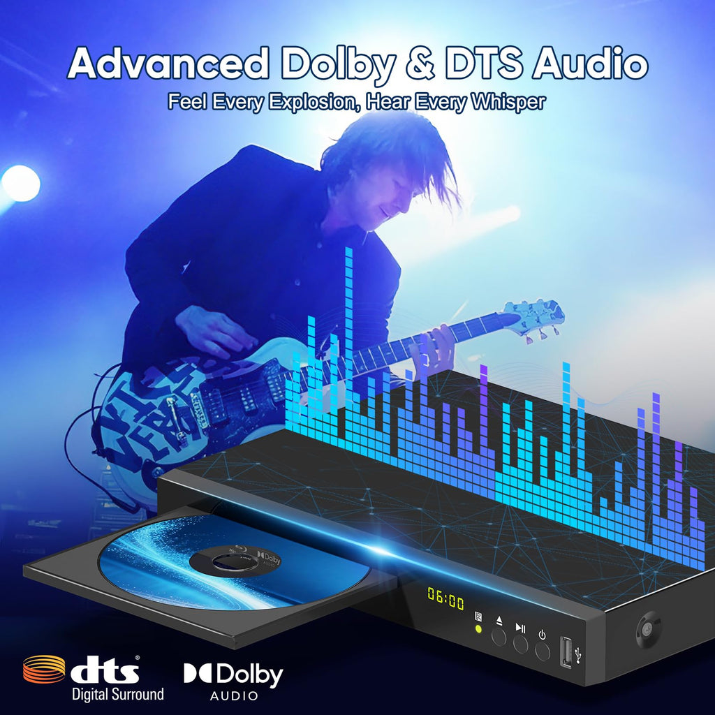 Full HD 1080p Blu-ray DVD Player with Dolby Digital H215