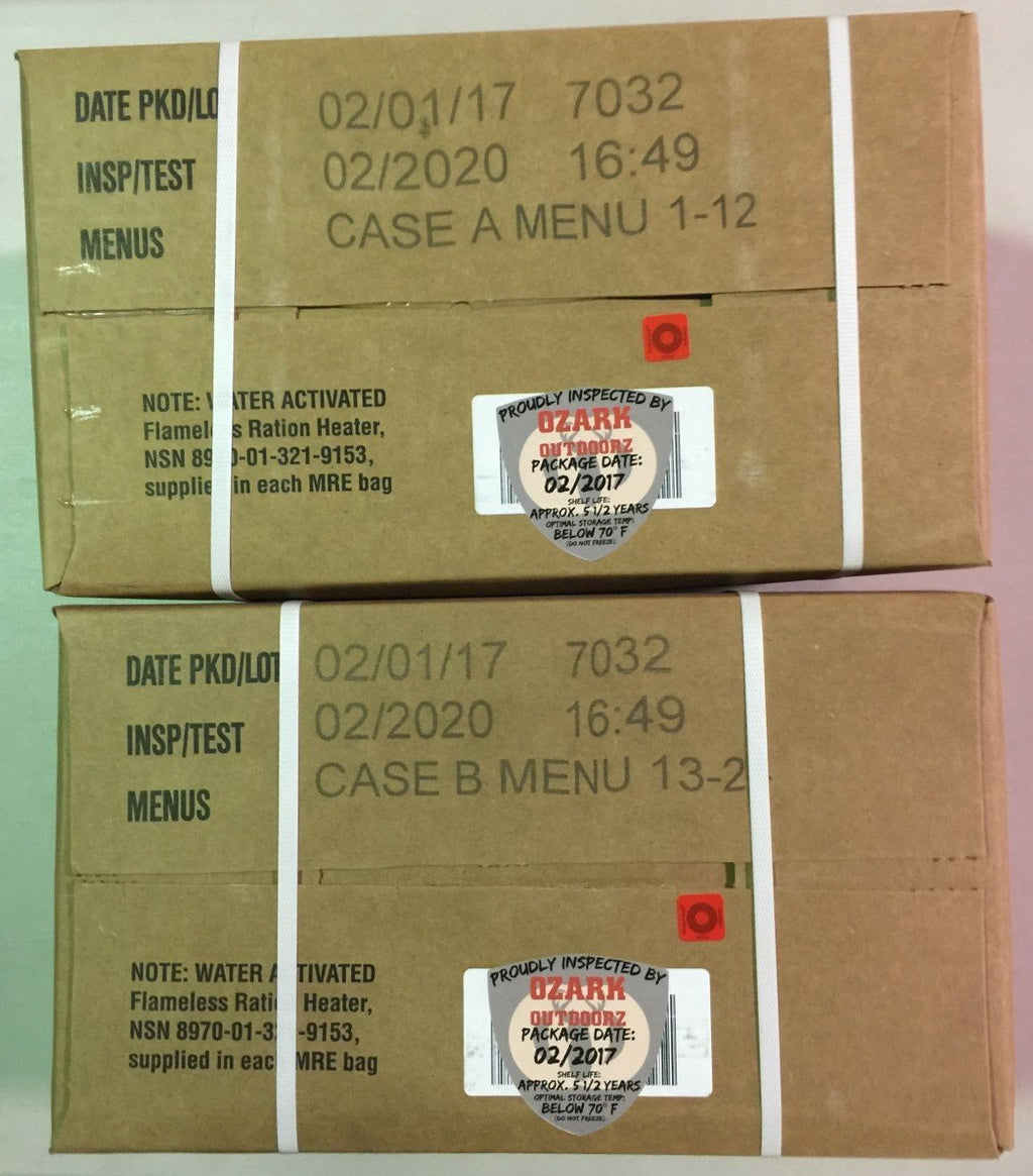 24 Meals Military Surplus Meal Ready to Eat Y3421