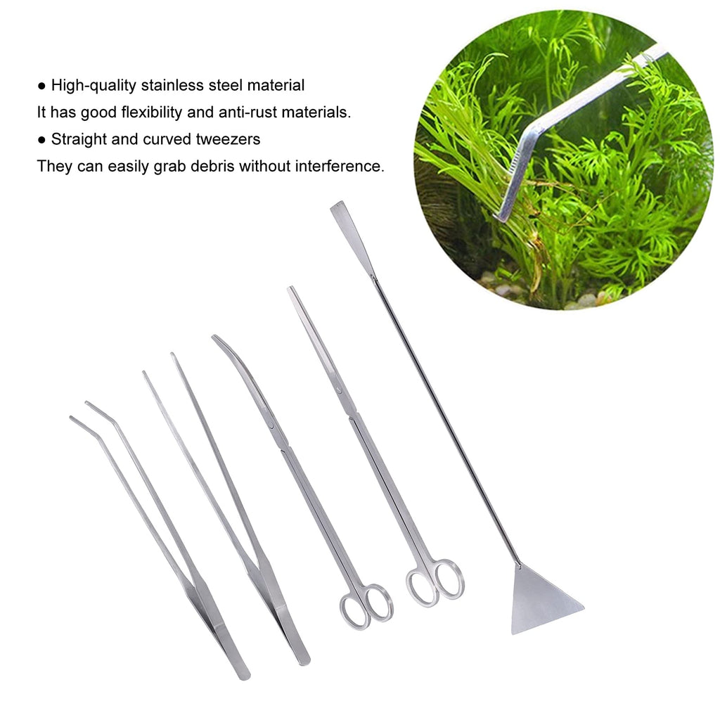 5 in 1 Stainless Steel Aquarium Cleaning Tool Kit M9270