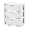 White 3 Drawer Storage Tower L344360