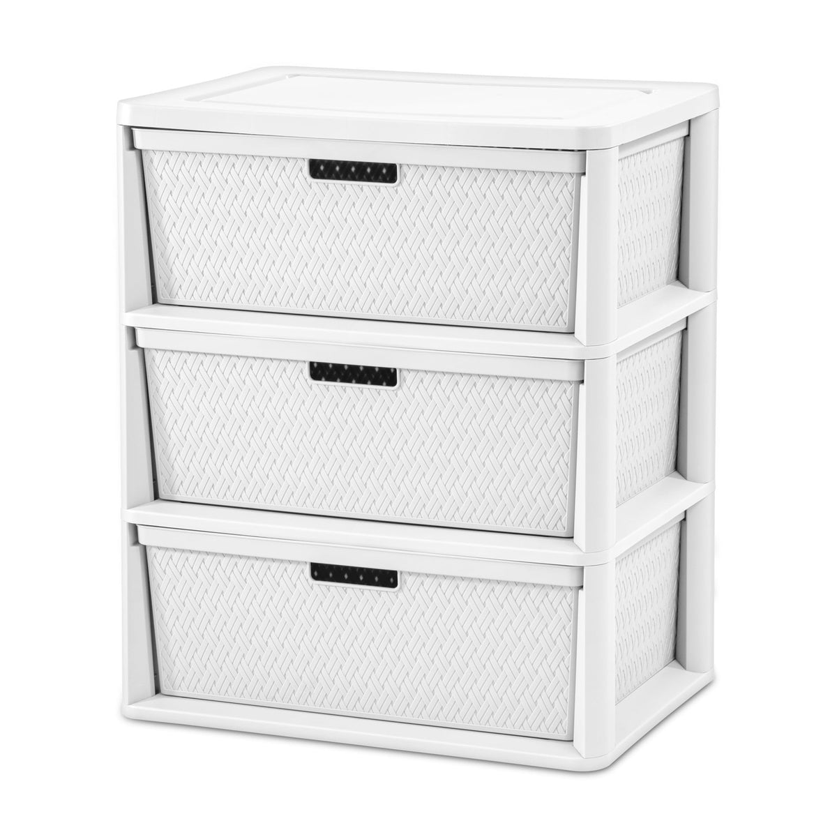 White 3 Drawer Storage Tower L344360
