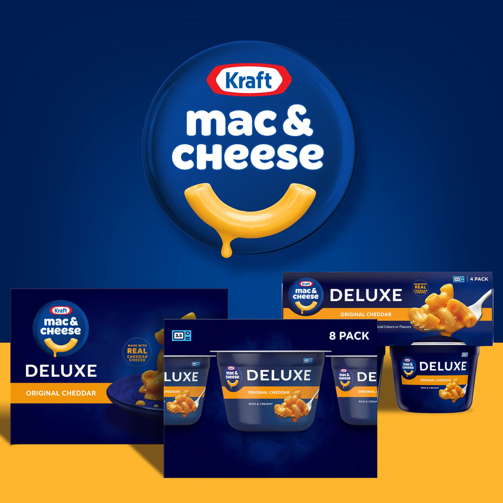 Kraft Mac and Cheese Dinner, 8 Microwaveable Cups, Original, 2.39 oz H6443