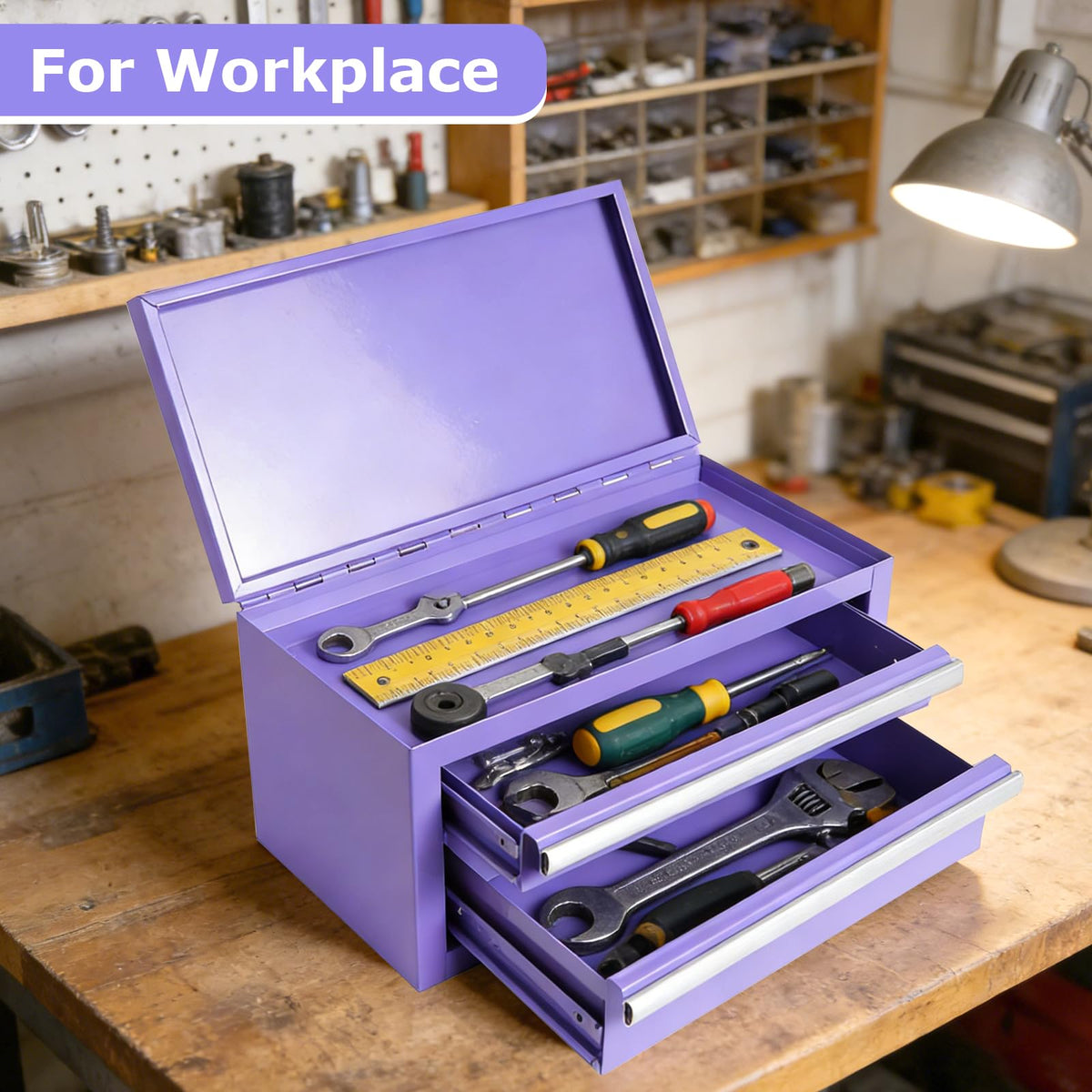 Mini Steel Tool Box with Drawers Q224229