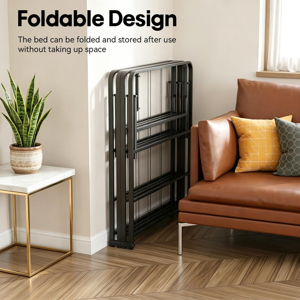 Twin Metal Bed Frame with 6 Legs I421