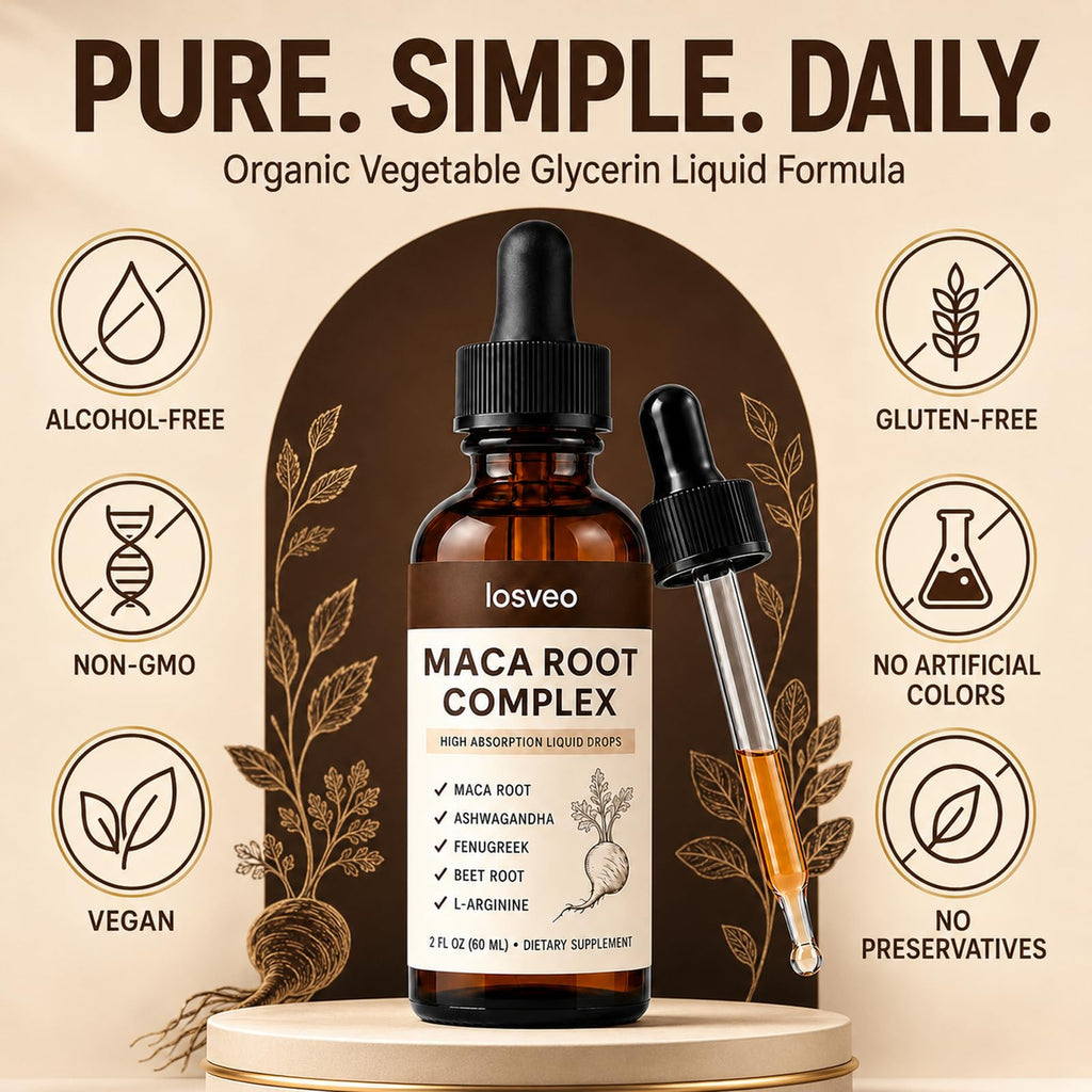 Maca Root Complex Drops with Ashwagandha, Fenugreek, Beet Root & L-Arginine, 2floz C494