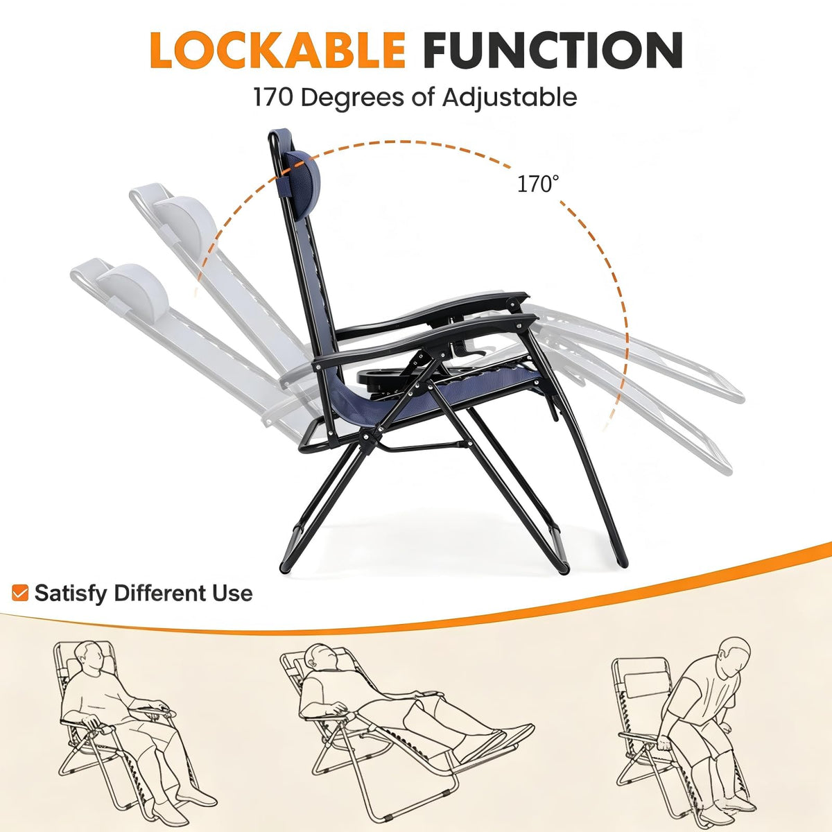 Zero Gravity Chairs Set of 2 D627815