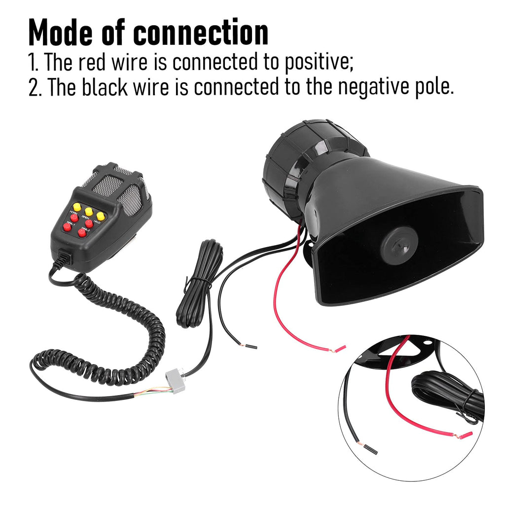 Car Siren Speaker Alarm Horn 7 Tone I151558