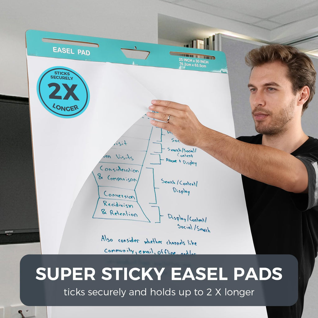 25x30 Inch Sticky Easel Pad, 300 Sheets H62310