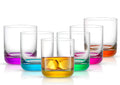 Colorful Whiskey Glasses Set of 6 V6335