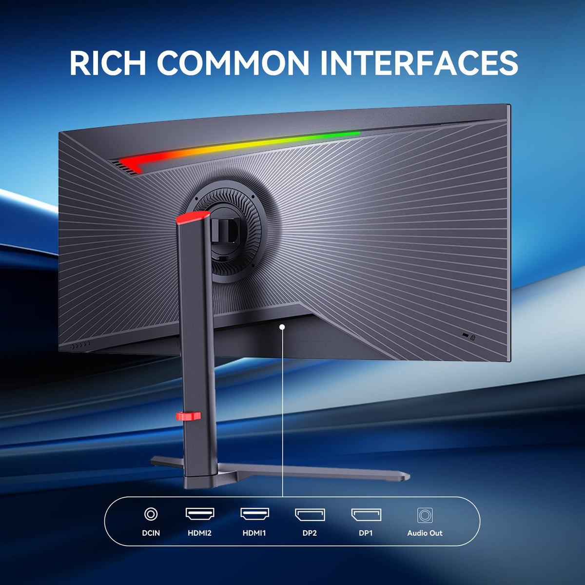 34 Inch Curved Ultrawide Gaming Monitor 21:9 WQHD 165Hz D57723