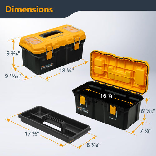19-Inch Tool Box with Trays B3497
